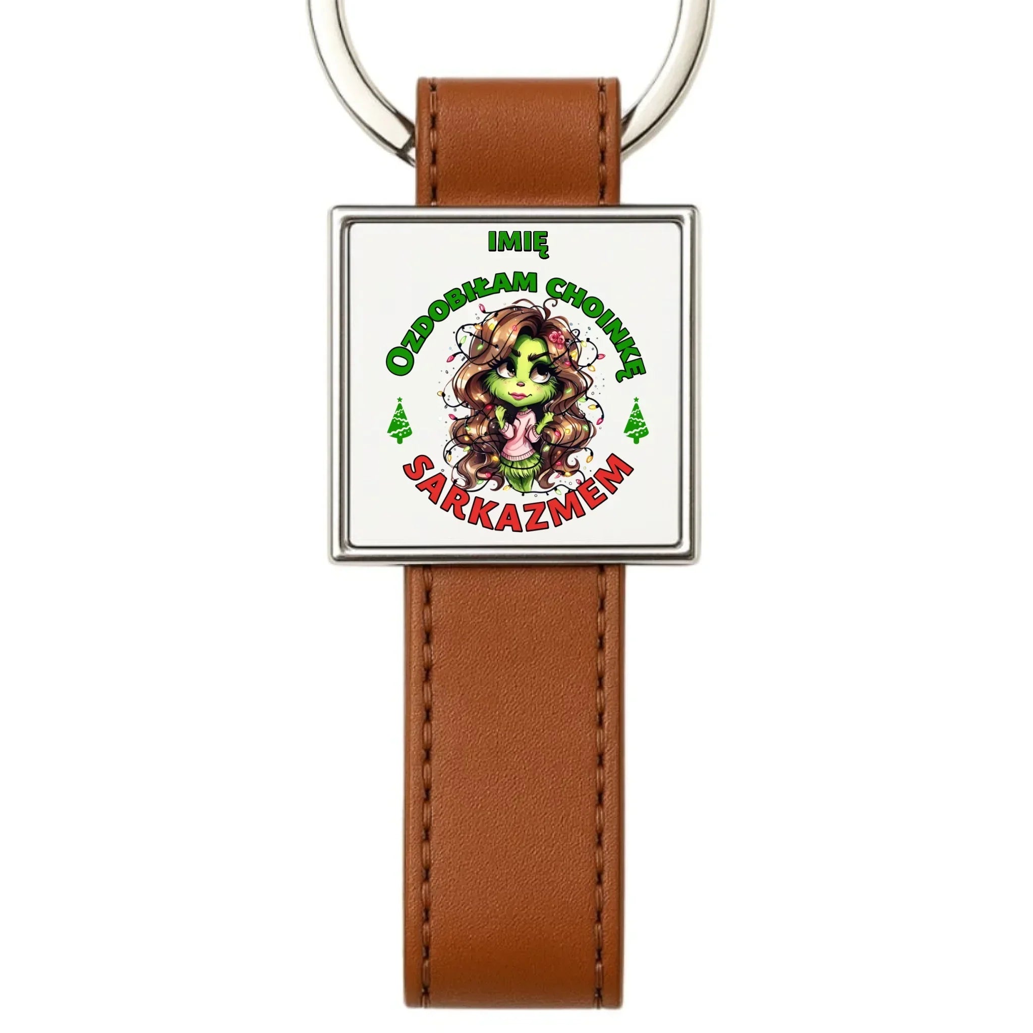 Brelok świąteczny - Grinch - Ozdobiłam choinkę sarkazmem - personalizowany BN115 - StoryCups.pl