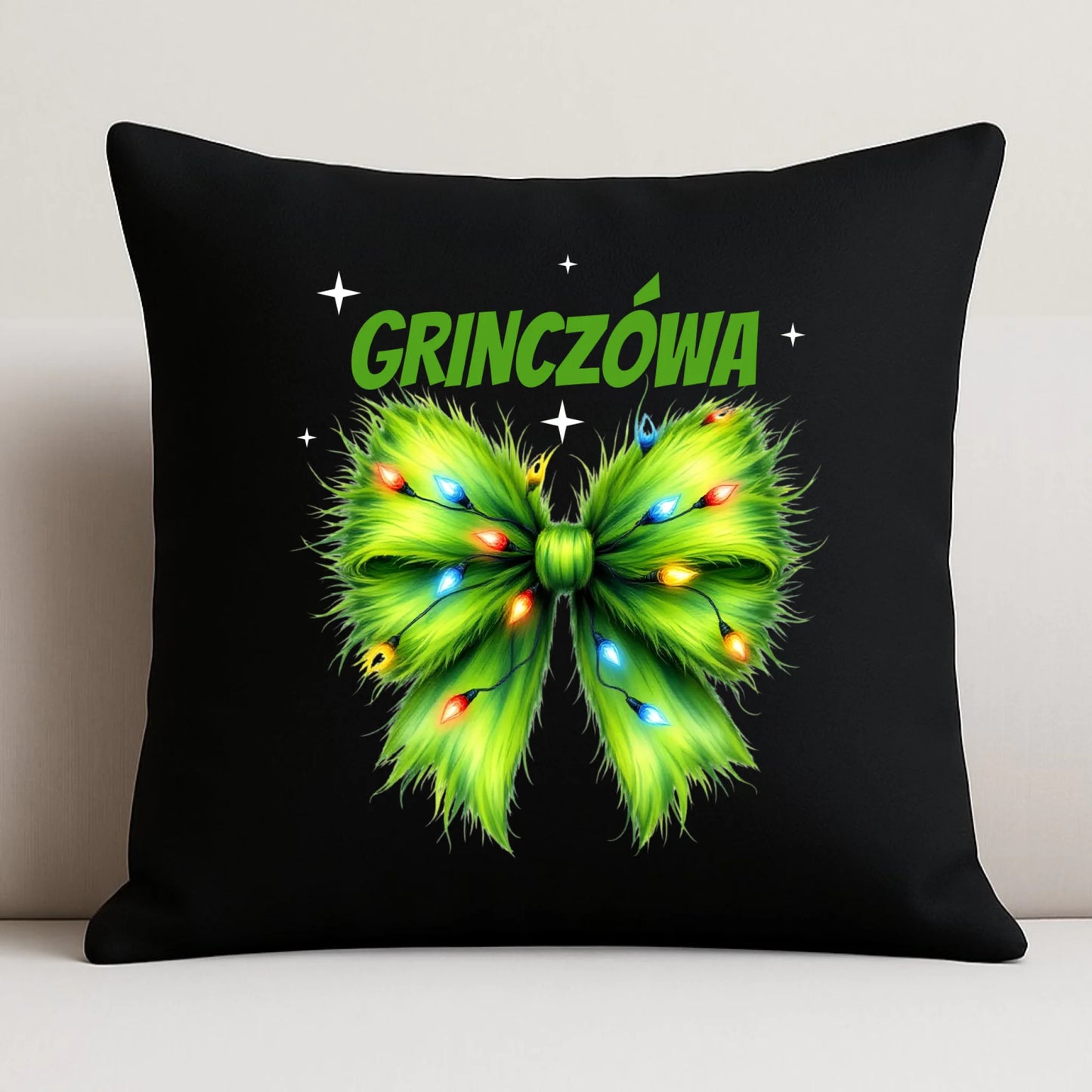 Poduszka dekoracyjna świąteczna - Grinczówa BN114 - StoryCups.pl