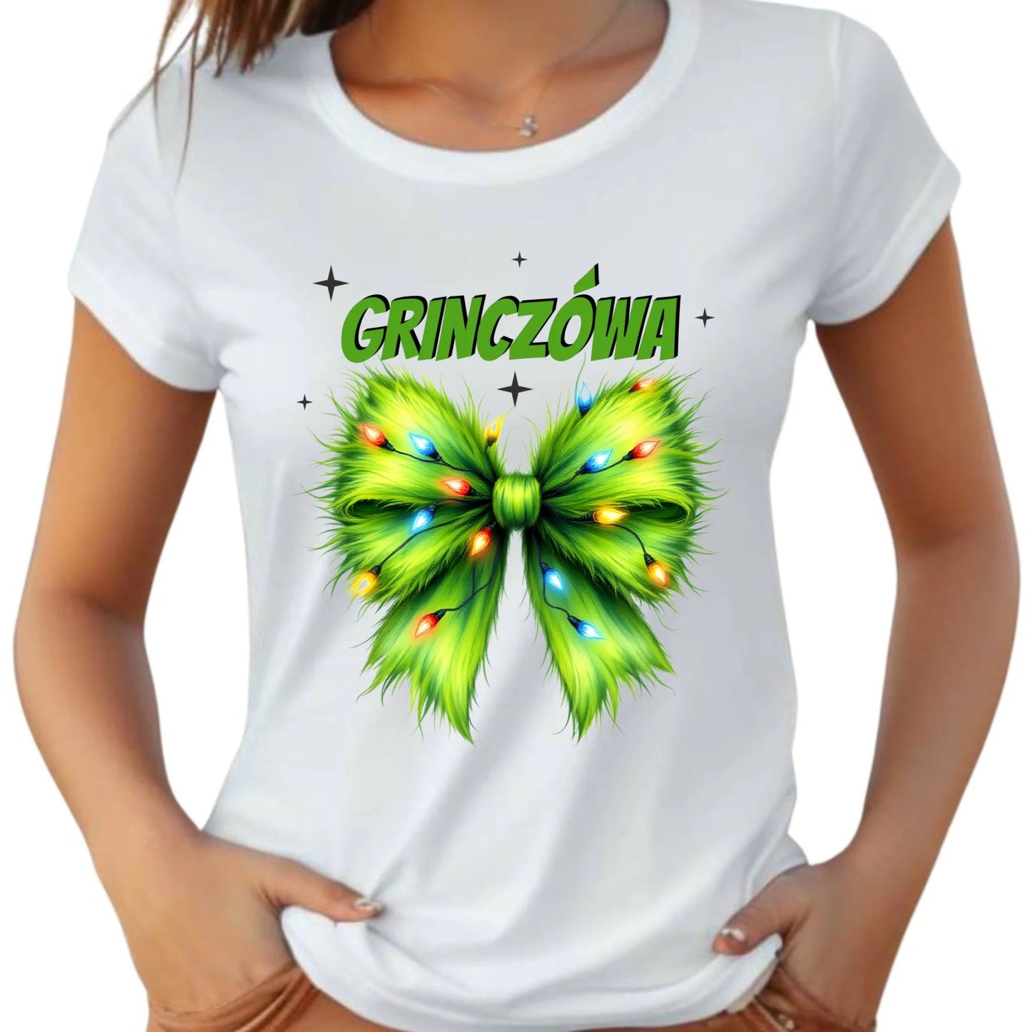 Koszulka damska świąteczna - Grinczówa BN114 - StoryCups.pl