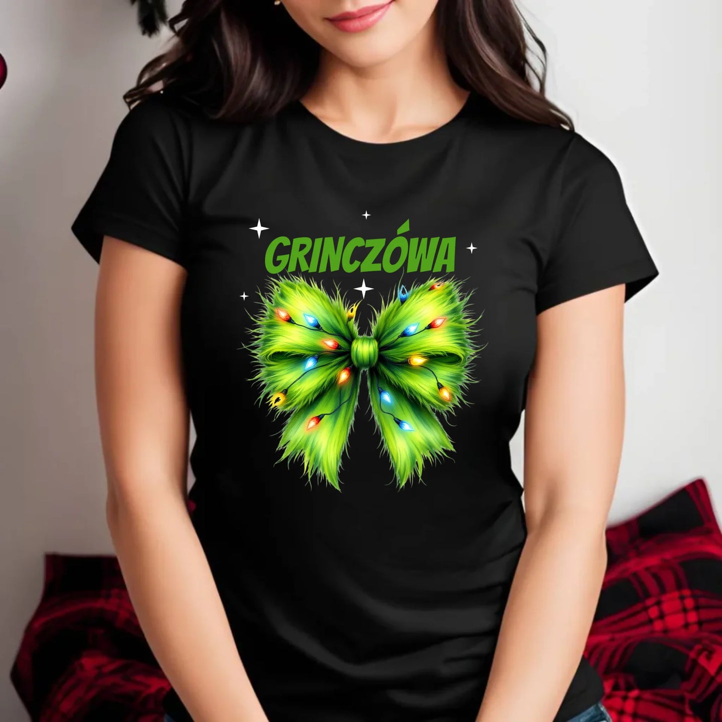 Koszulka damska świąteczna - Grinczówa BN114 - StoryCups.pl
