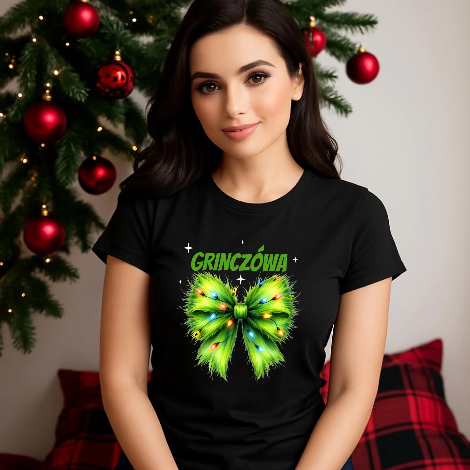 Koszulka damska świąteczna - Grinczówa BN114 - StoryCups.pl