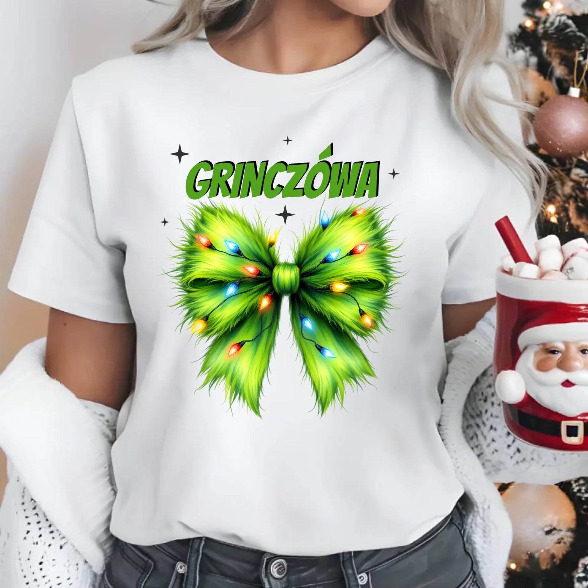 Koszulka damska świąteczna - Grinczówa BN114 - StoryCups.pl