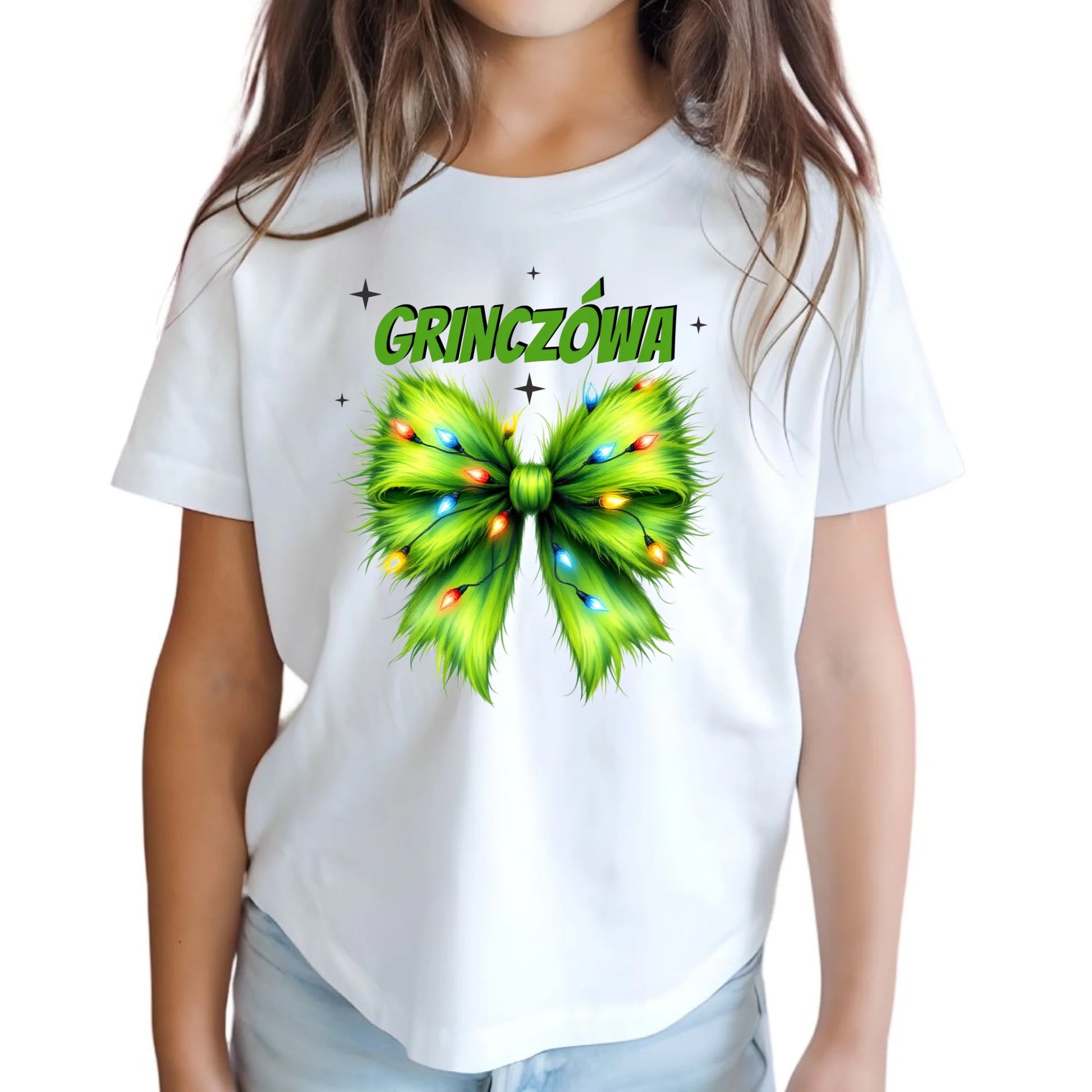Koszulka dziecięca świąteczna dla dziewczynki - Grinczówa BN114 - StoryCups.pl