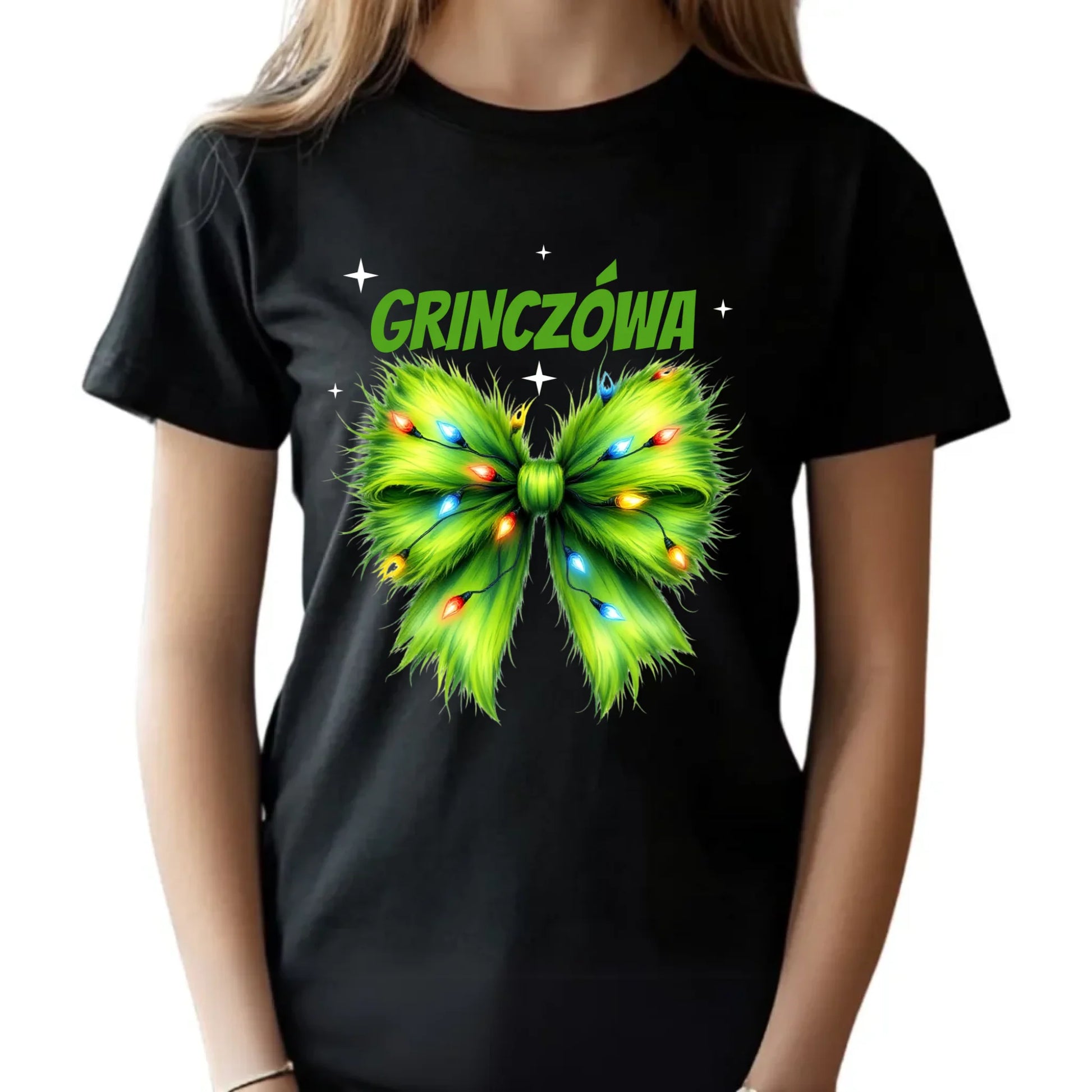 Koszulka dziecięca świąteczna dla dziewczynki - Grinczówa BN114 - StoryCups.pl