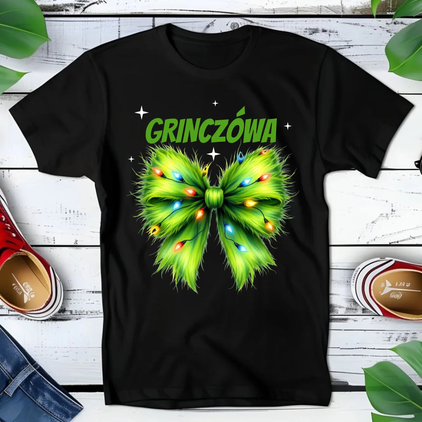 Koszulka dziecięca świąteczna dla dziewczynki - Grinczówa BN114 - StoryCups.pl