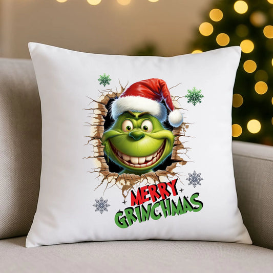 Poduszka świąteczna - Grinch - Merry Grinchmas BN113 - StoryCups.pl