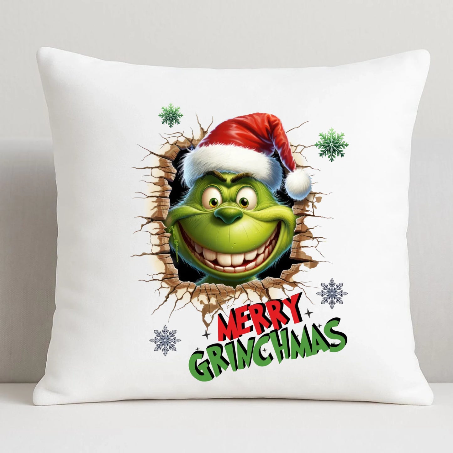 Poduszka świąteczna - Grinch - Merry Grinchmas BN113 - StoryCups.pl