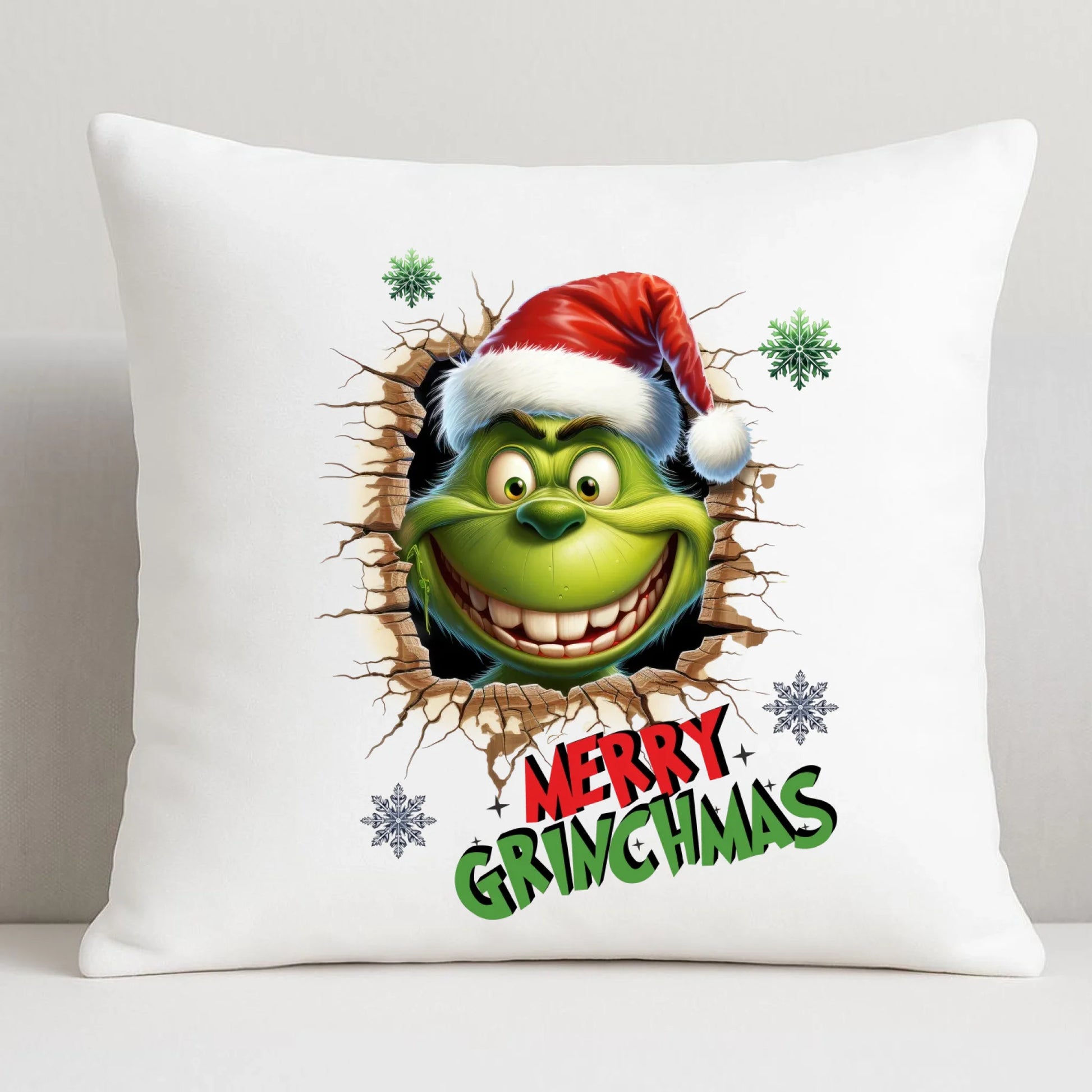 Poduszka świąteczna - Grinch - Merry Grinchmas BN113 - StoryCups.pl