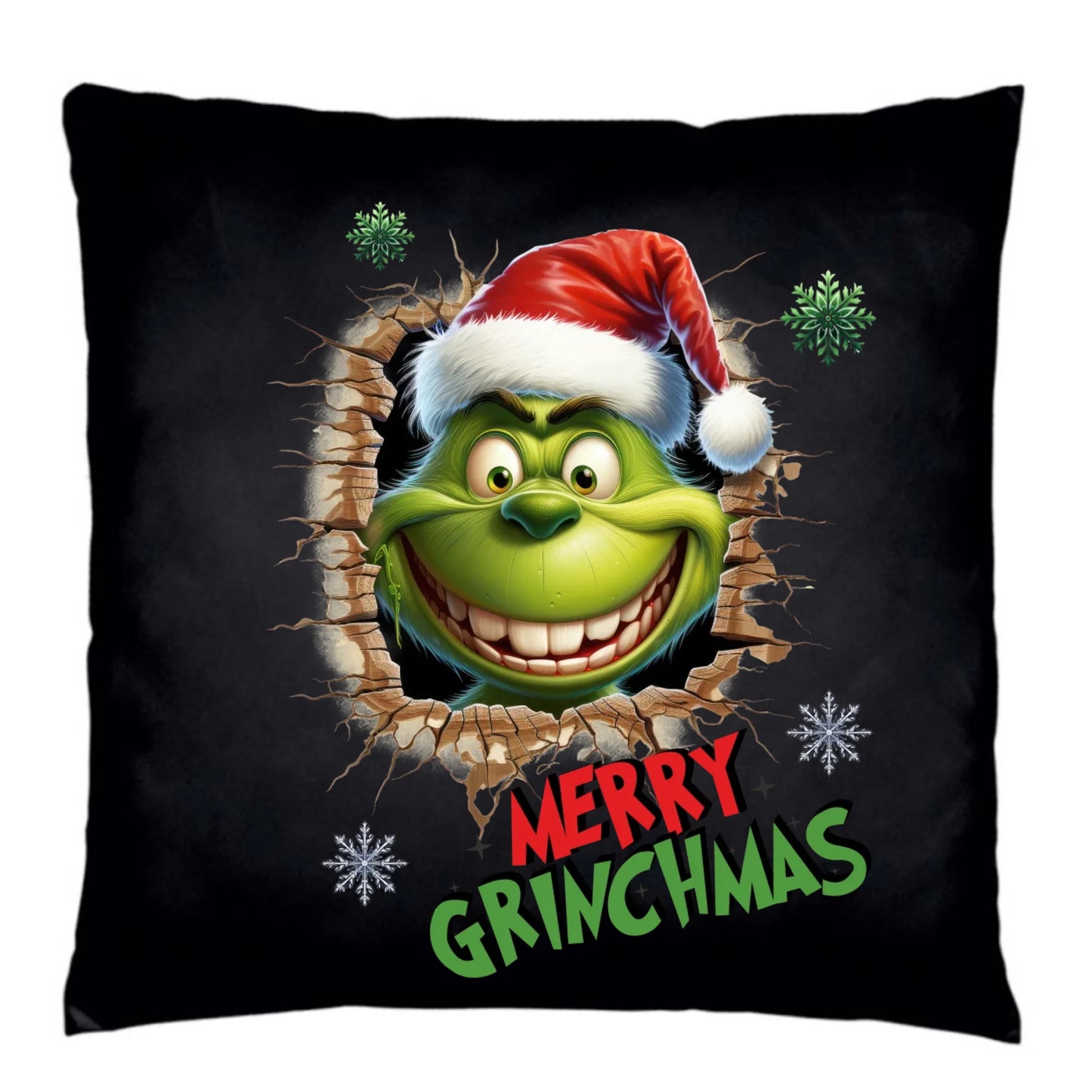 Poduszka dekoracyjna świąteczna - Grinch - Merry Grinchmas BN113 - StoryCups.pl
