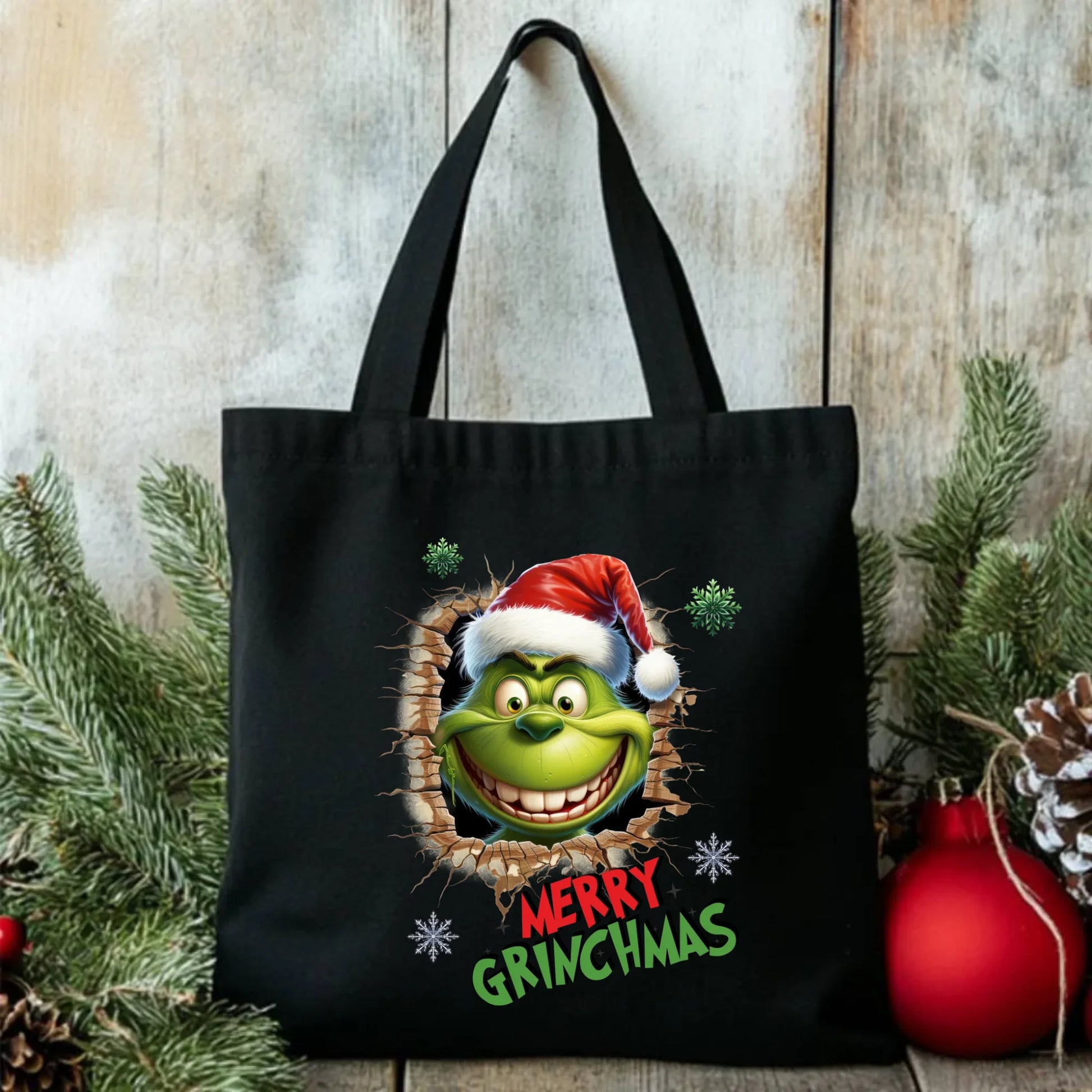 Torba świąteczna - Grinch - Merry Grinchmas BN113 - StoryCups.pl
