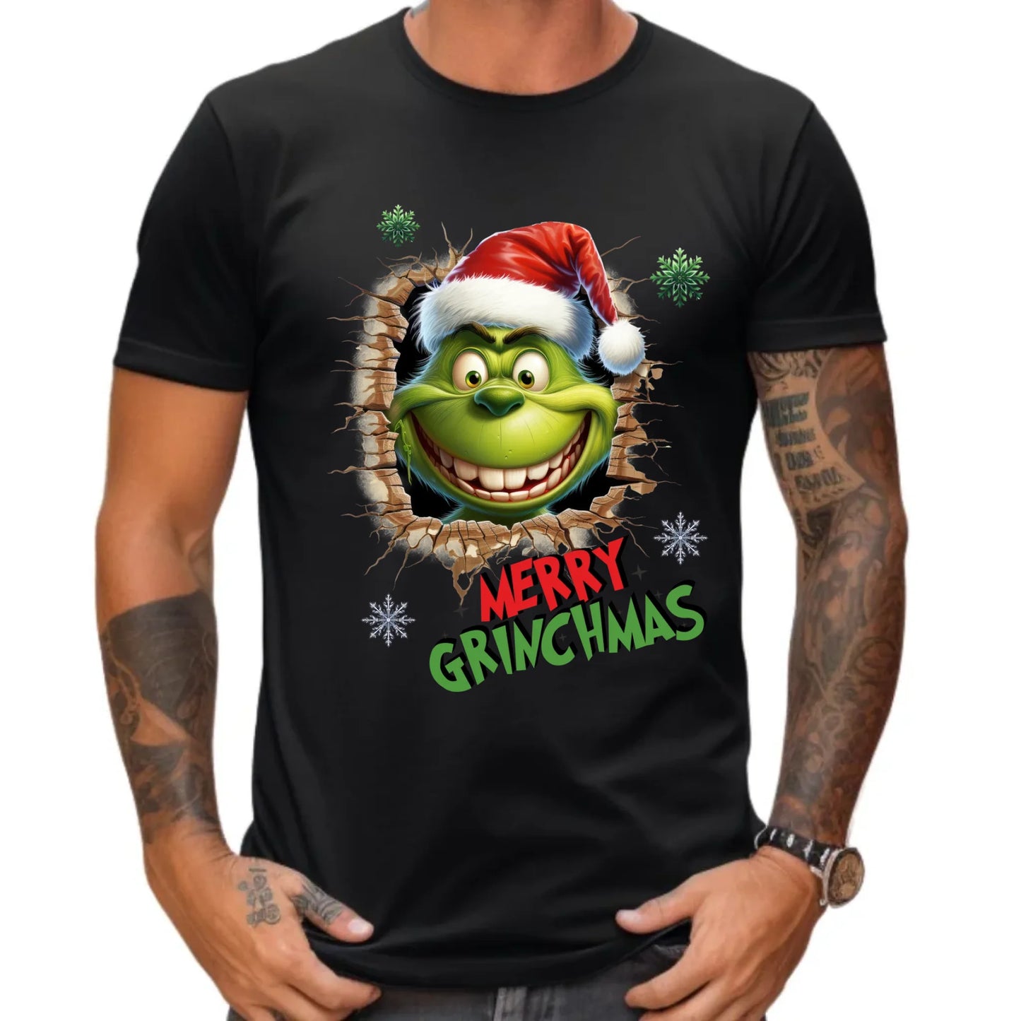 Koszulka męska świąteczna - Grinch - Merry Grinchmas BN113 - StoryCups.pl
