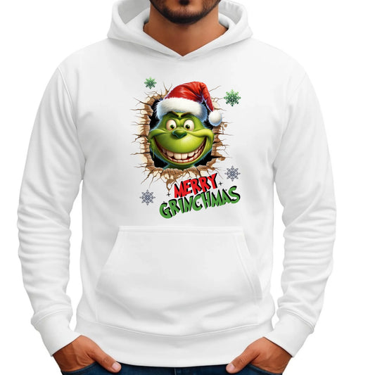 Bluza męska z kapturem świąteczna - Grinch - Merry Grinchmas BN113 - StoryCups.pl