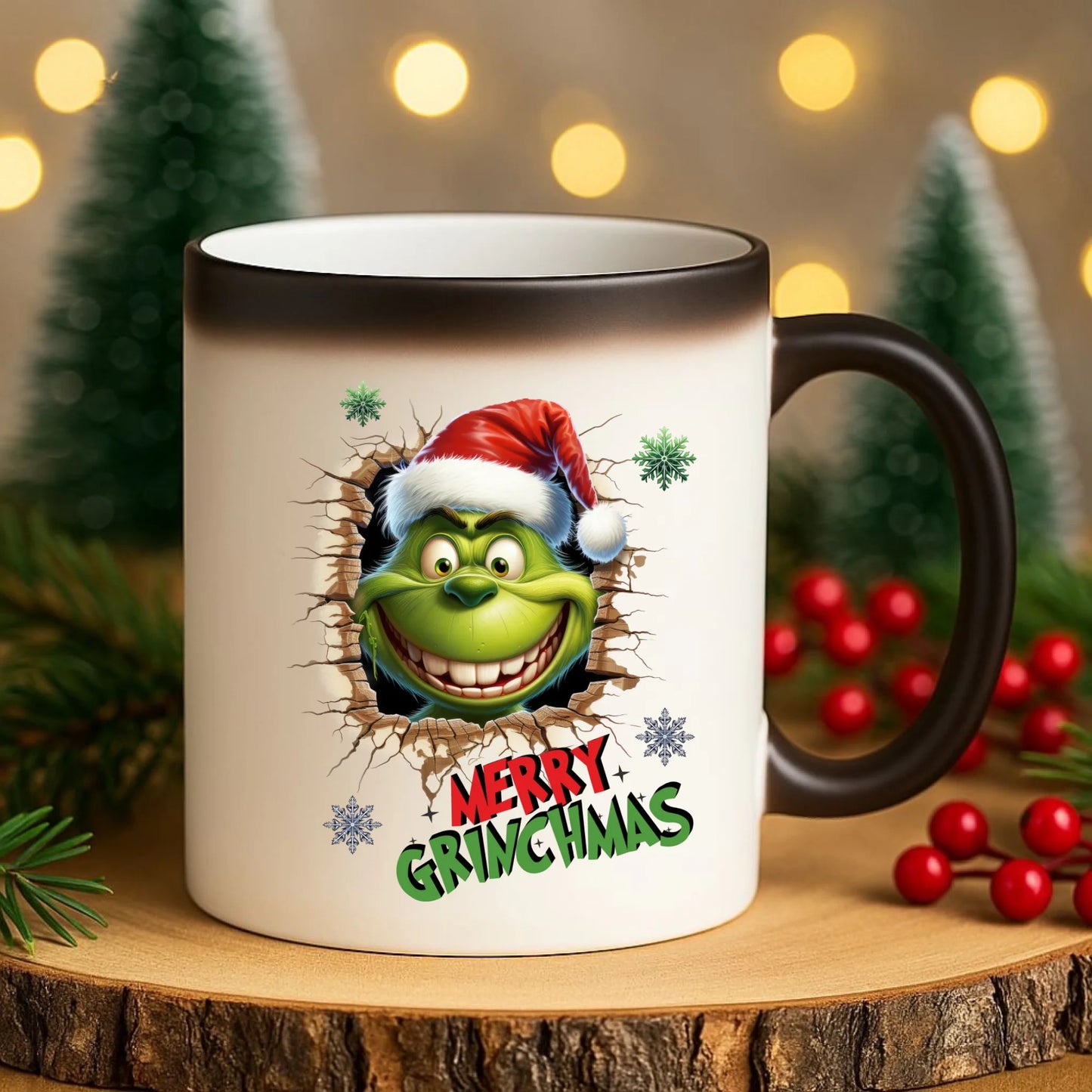 Kubek magiczny świąteczny - Grinch - Merry Grinchmas BN113 - StoryCups.pl