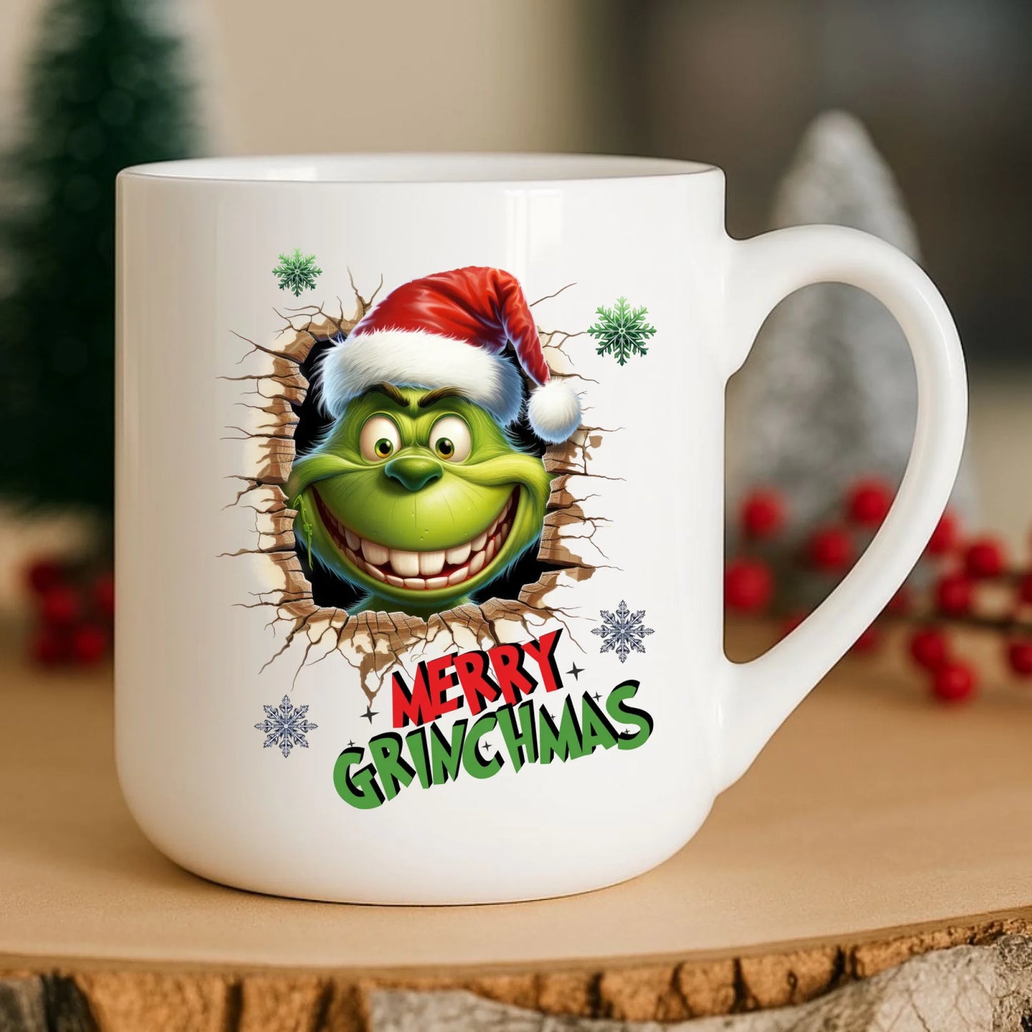 Kubek elegant świąteczny - Grinch - Merry Grinchmas BN113 - StoryCups.pl