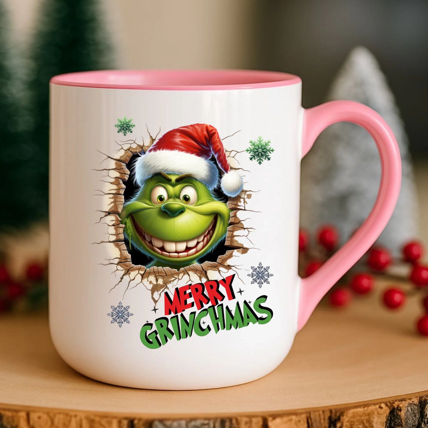 Kubek elegant świąteczny - Grinch - Merry Grinchmas BN113 - StoryCups.pl