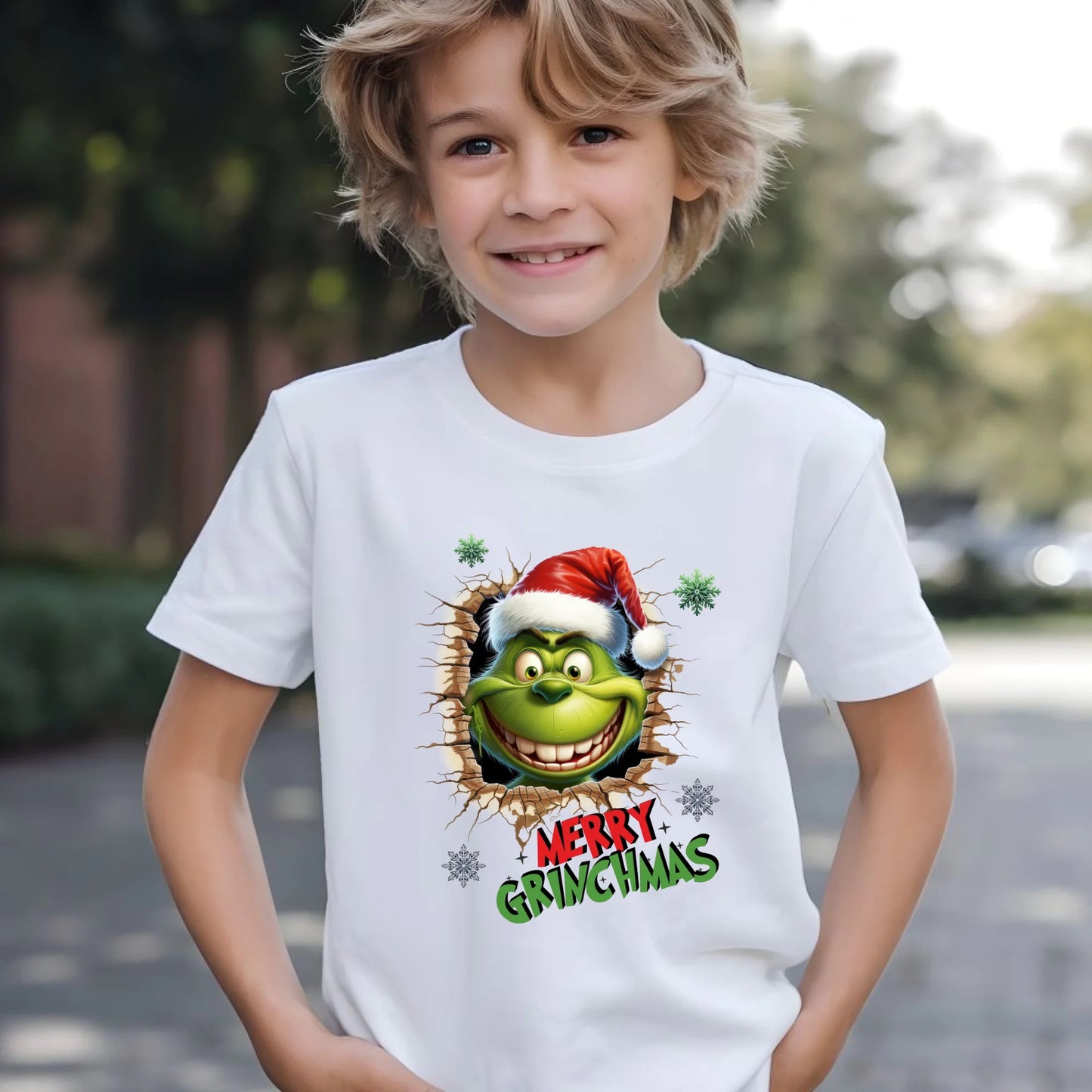 Koszulka dziecięca świąteczna - Grinch - Merry Grinchmas BN113 - StoryCups.pl