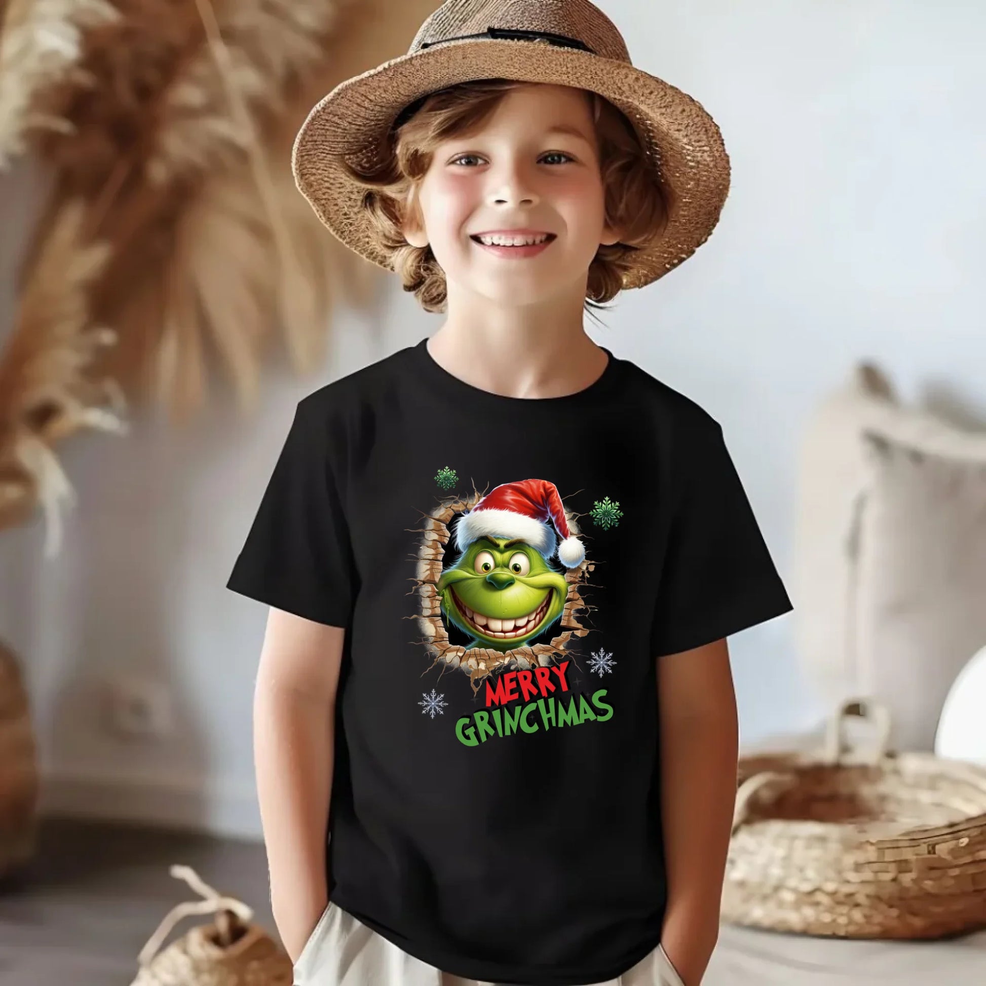 Koszulka dziecięca świąteczna - Grinch - Merry Grinchmas BN113 - StoryCups.pl