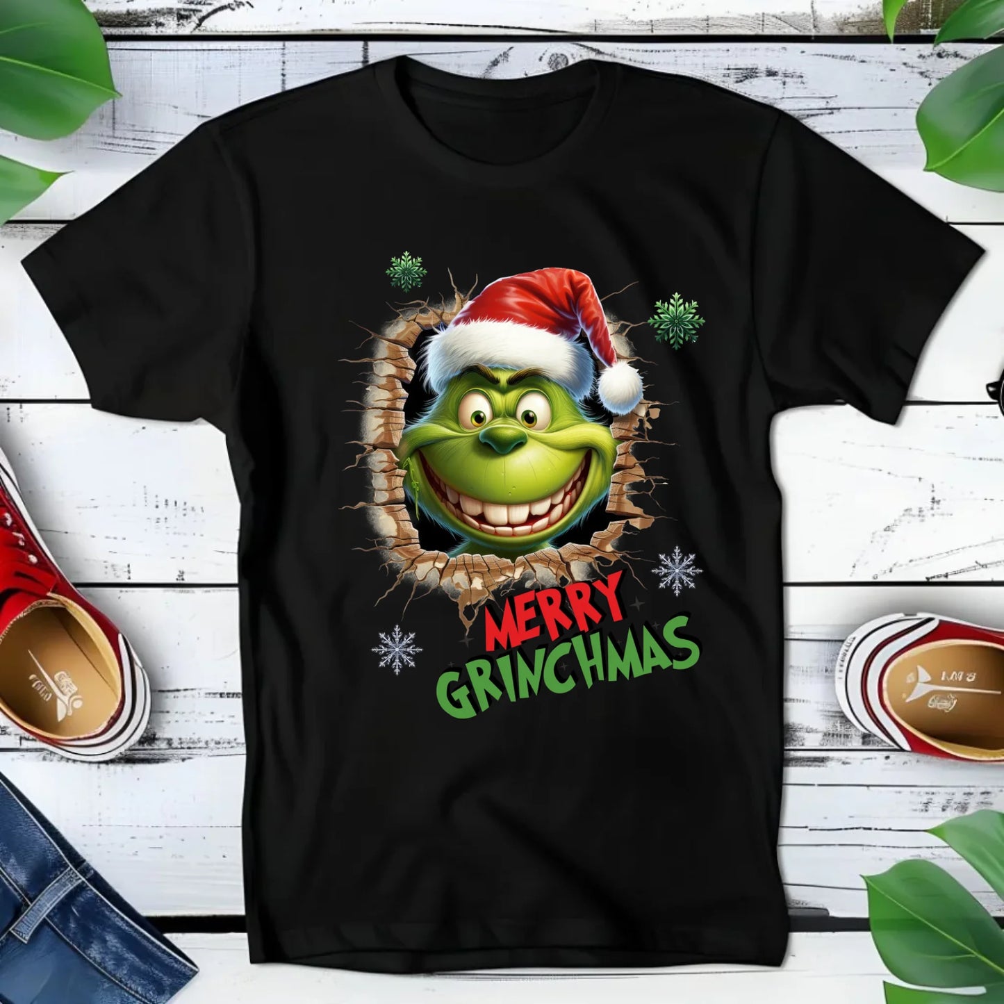 Koszulka dziecięca świąteczna - Grinch - Merry Grinchmas BN113 - StoryCups.pl