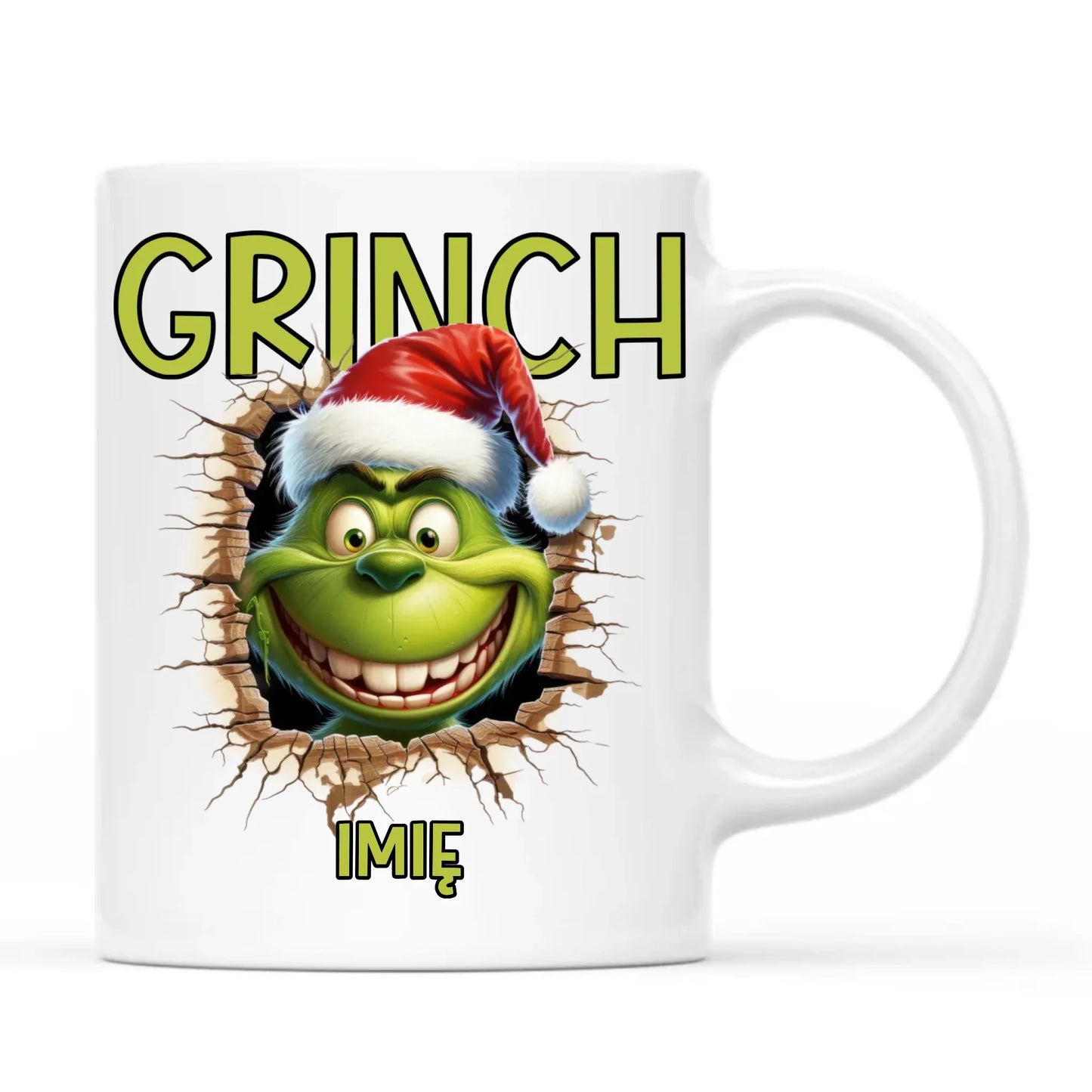 Kubek świąteczny - Grinch - personalizowany BN112 - StoryCups.pl