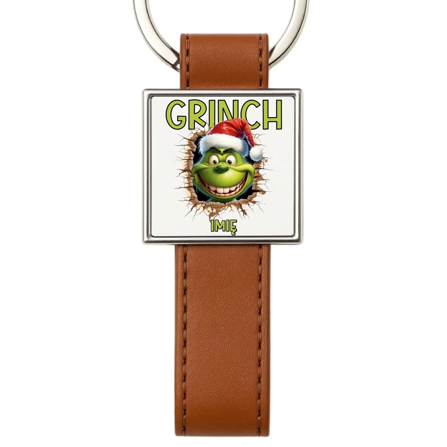 Brelok świąteczny - Grinch - personalizowany BN112 - StoryCups.pl
