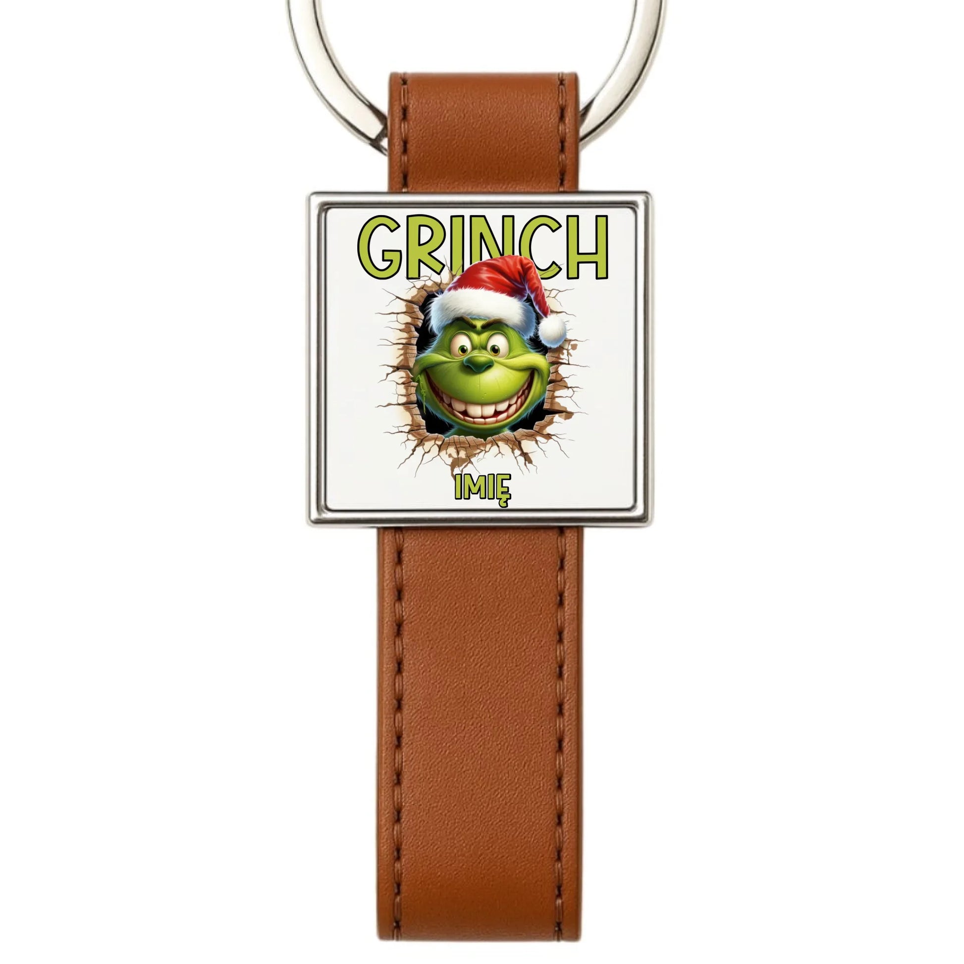 Brelok świąteczny - Grinch - personalizowany BN112 - StoryCups.pl