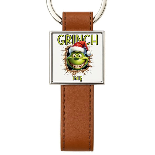 Brelok świąteczny - Grinch - personalizowany BN112 - StoryCups.pl