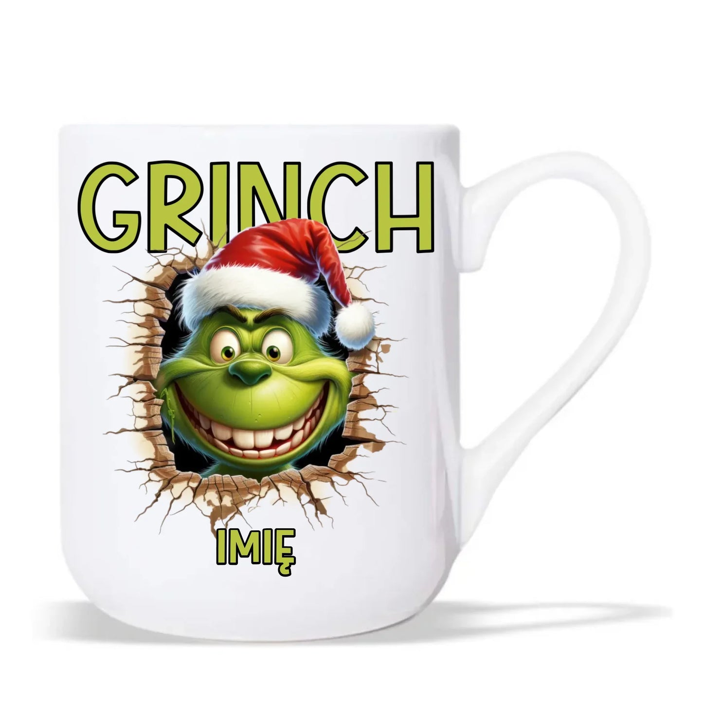 Kubek elegant świąteczny - Grinch - personalizowany BN112 - StoryCups.pl
