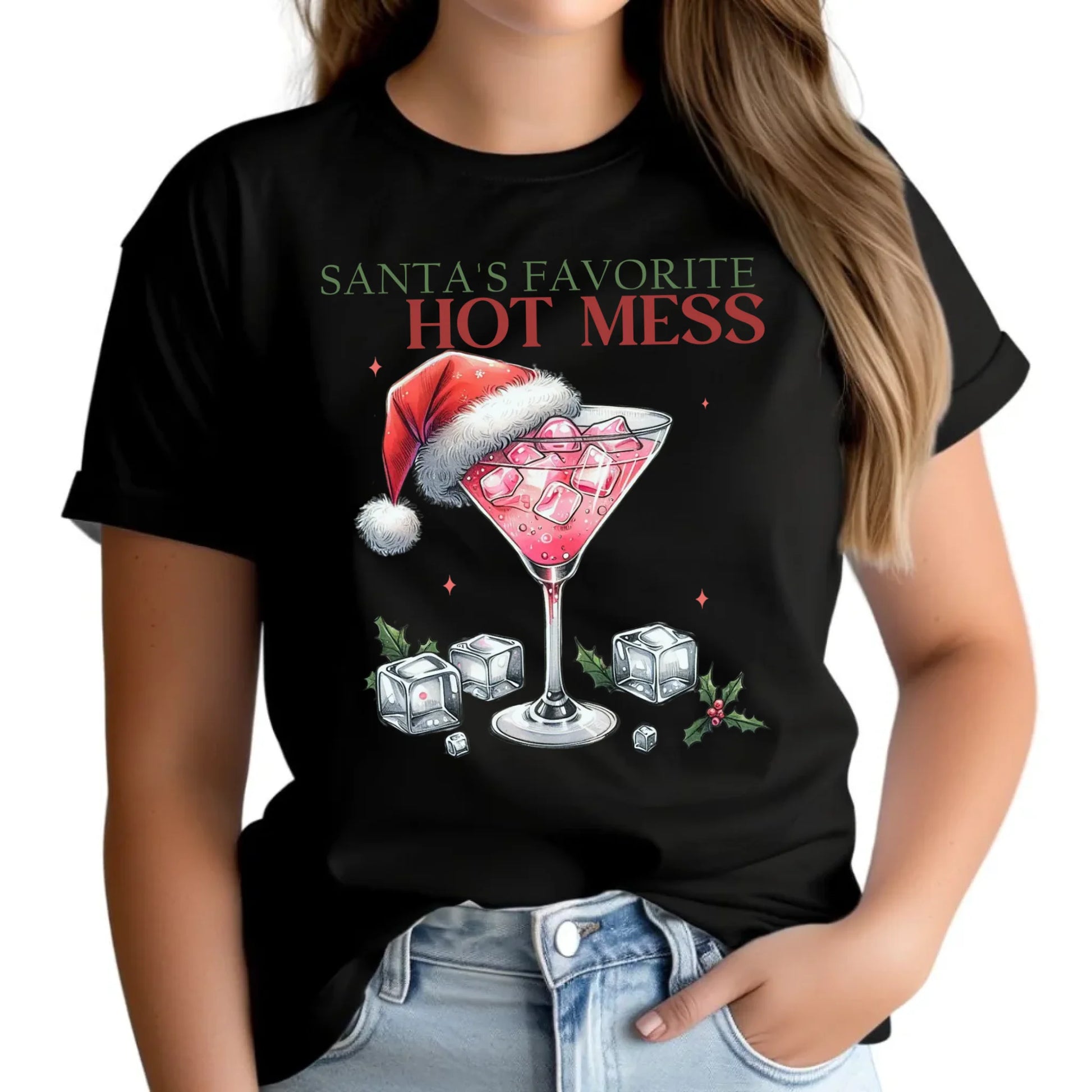 Ulubiony bałagan Mikołaja | Świąteczna koszulka damska BN75 - StoryCups.pl