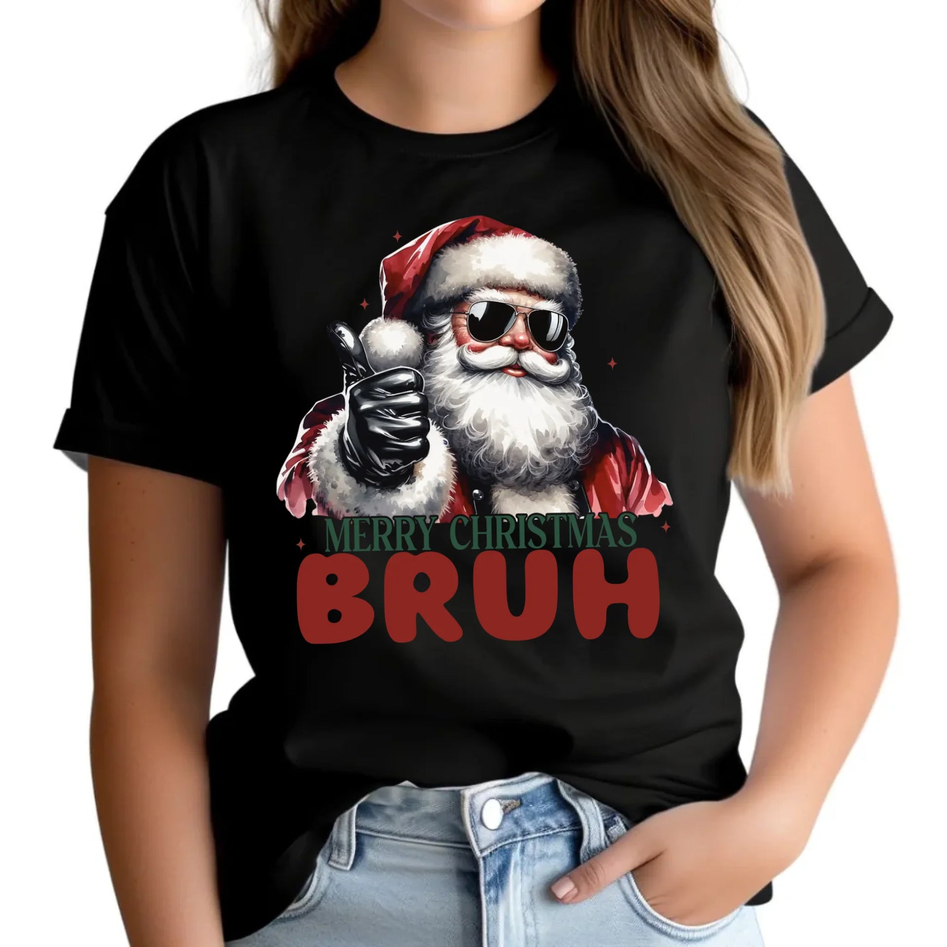 Merry Christmas Bruh | Świąteczna koszulka damska BN65 - StoryCups.pl
