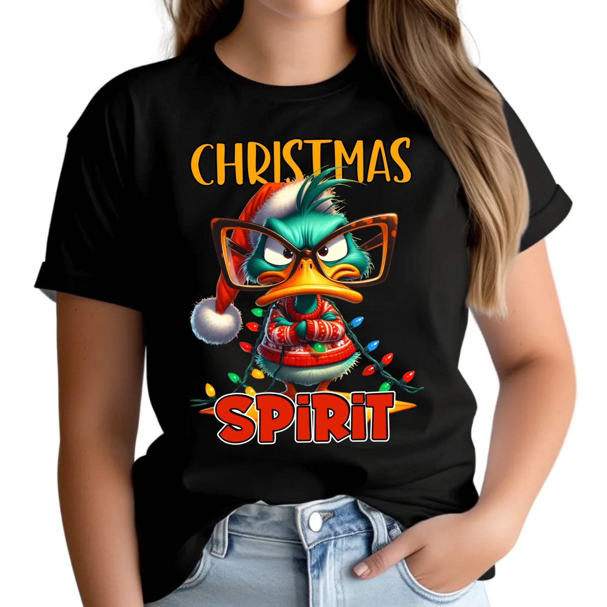 Christmas spirit | Świąteczna koszulka damska BN76 - StoryCups.pl