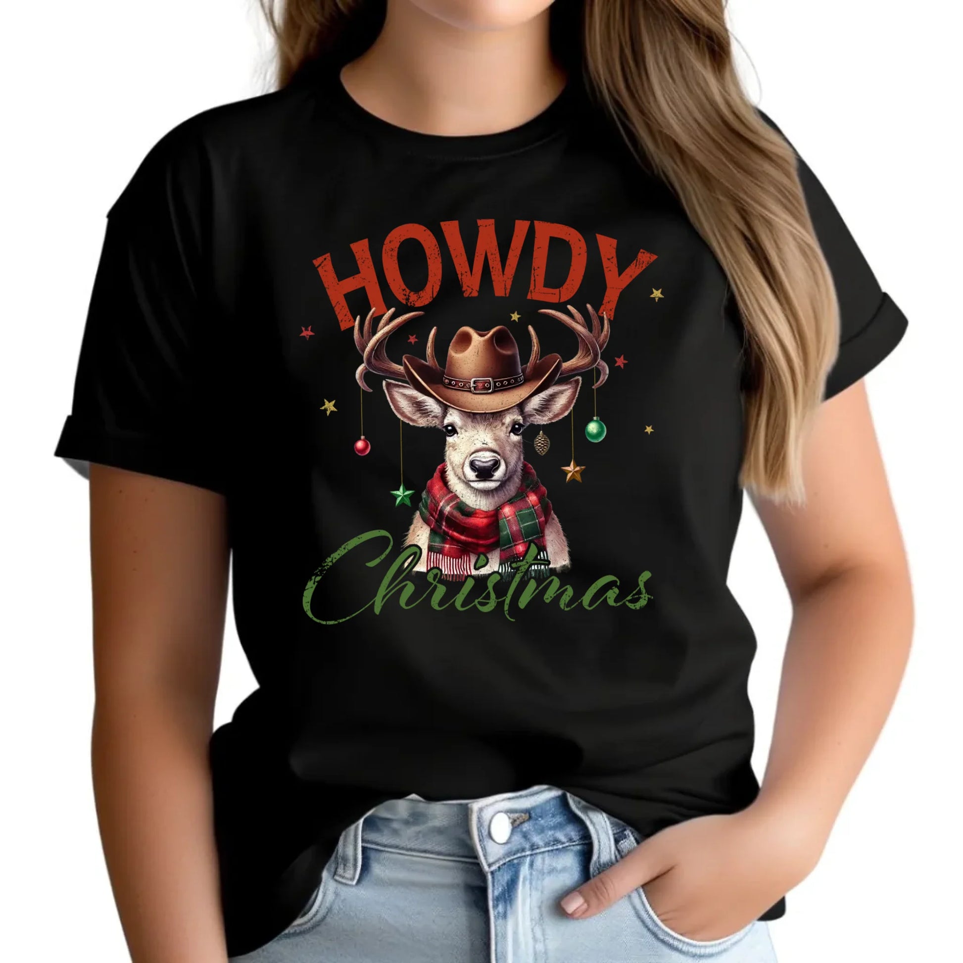 Howdy Christmas | Świąteczna koszulka damska BN54 - StoryCups.pl