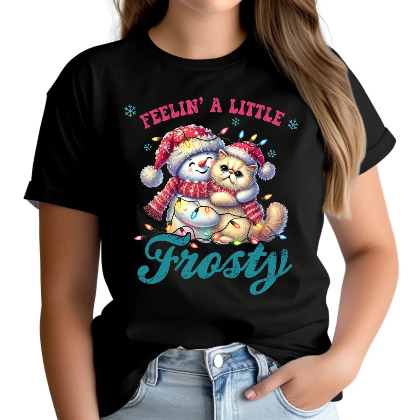 Czuję zimowy nastrój | Świąteczna koszulka damska BN52 - StoryCups.pl