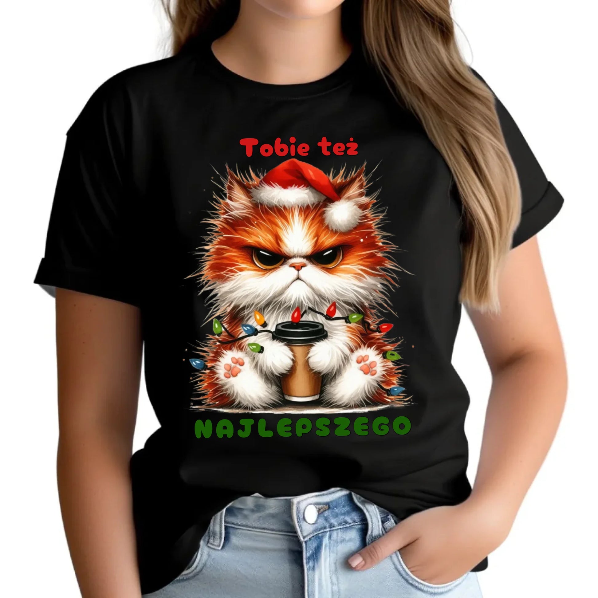 Najlepszego | Świąteczna koszulka damska BN32 - StoryCups.pl