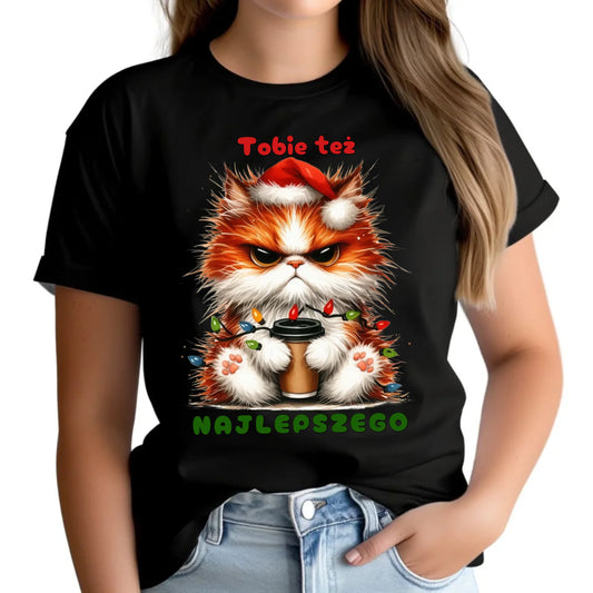 Najlepszego | Świąteczna koszulka damska BN32 - StoryCups.pl
