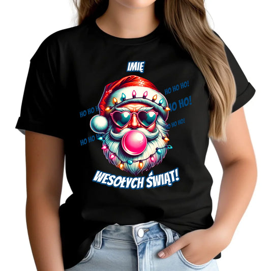 Mikołaj | Świąteczna koszulka damska na Mikołajki BN17 - StoryCups.pl