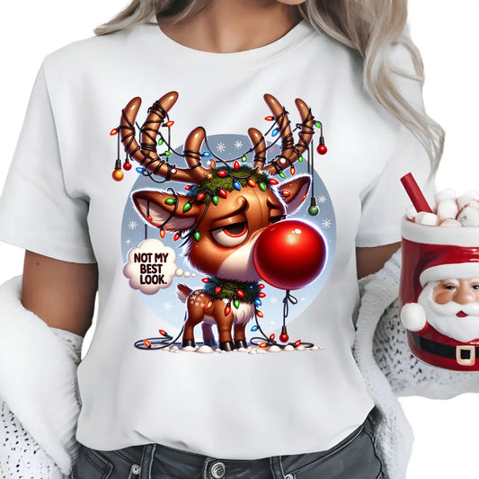 Nie wyglądam najlepiej | Świąteczna koszulka damska BN98 - StoryCups.pl