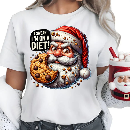 Jestem na diecie | Świąteczna koszulka damska BN97 - StoryCups.pl