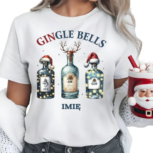 Gingle bells | Personalizowana koszulka damska świąteczna BN68 - StoryCups.pl