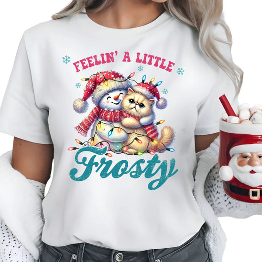Czuję zimowy nastrój | Świąteczna koszulka damska BN52 - StoryCups.pl