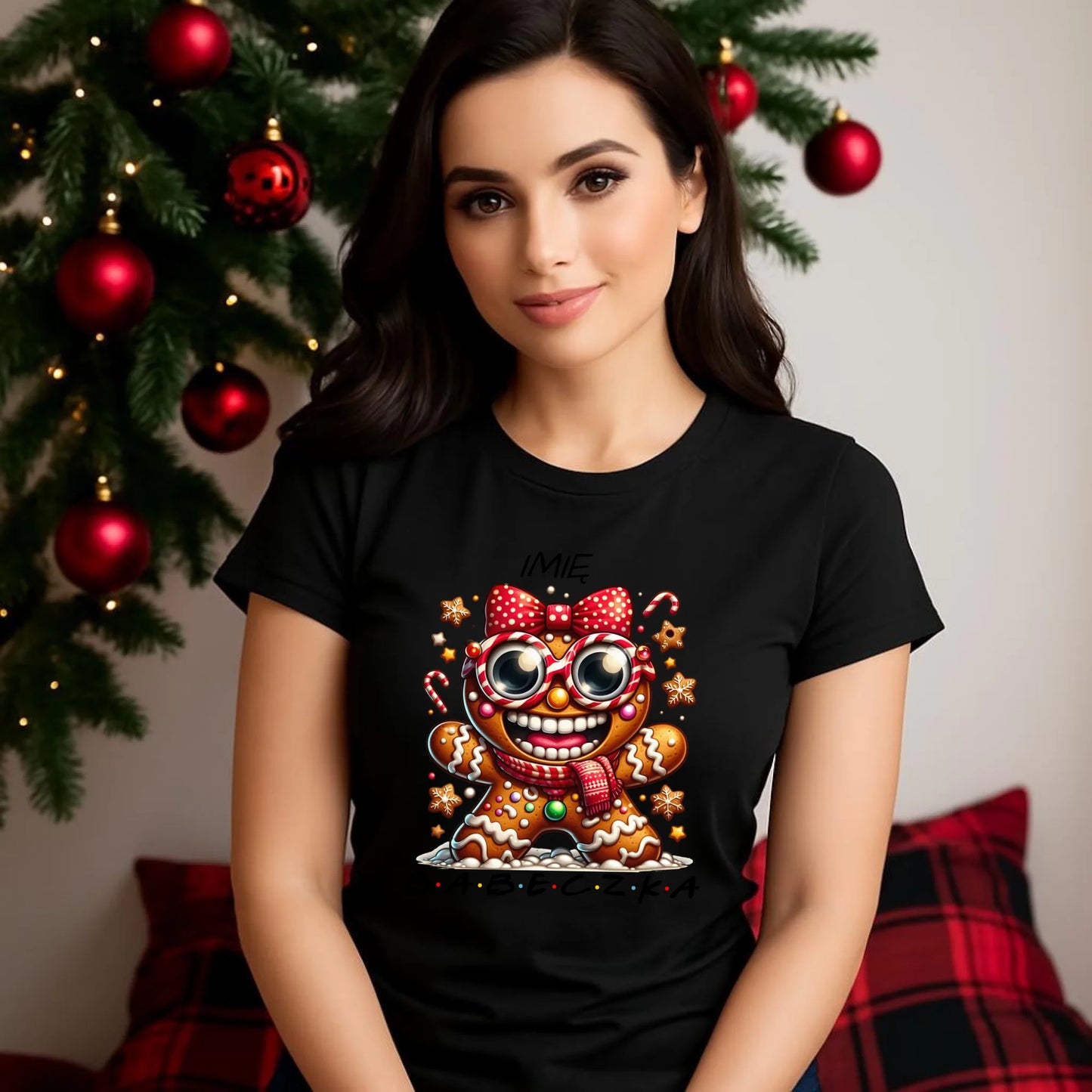 Babeczka | Personalizowana koszulka damska świąteczna BN95 - StoryCups.pl