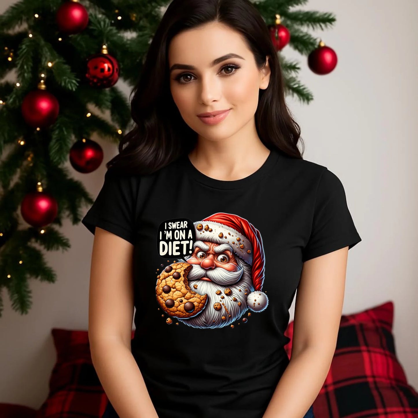 Jestem na diecie | Świąteczna koszulka damska BN97 - StoryCups.pl