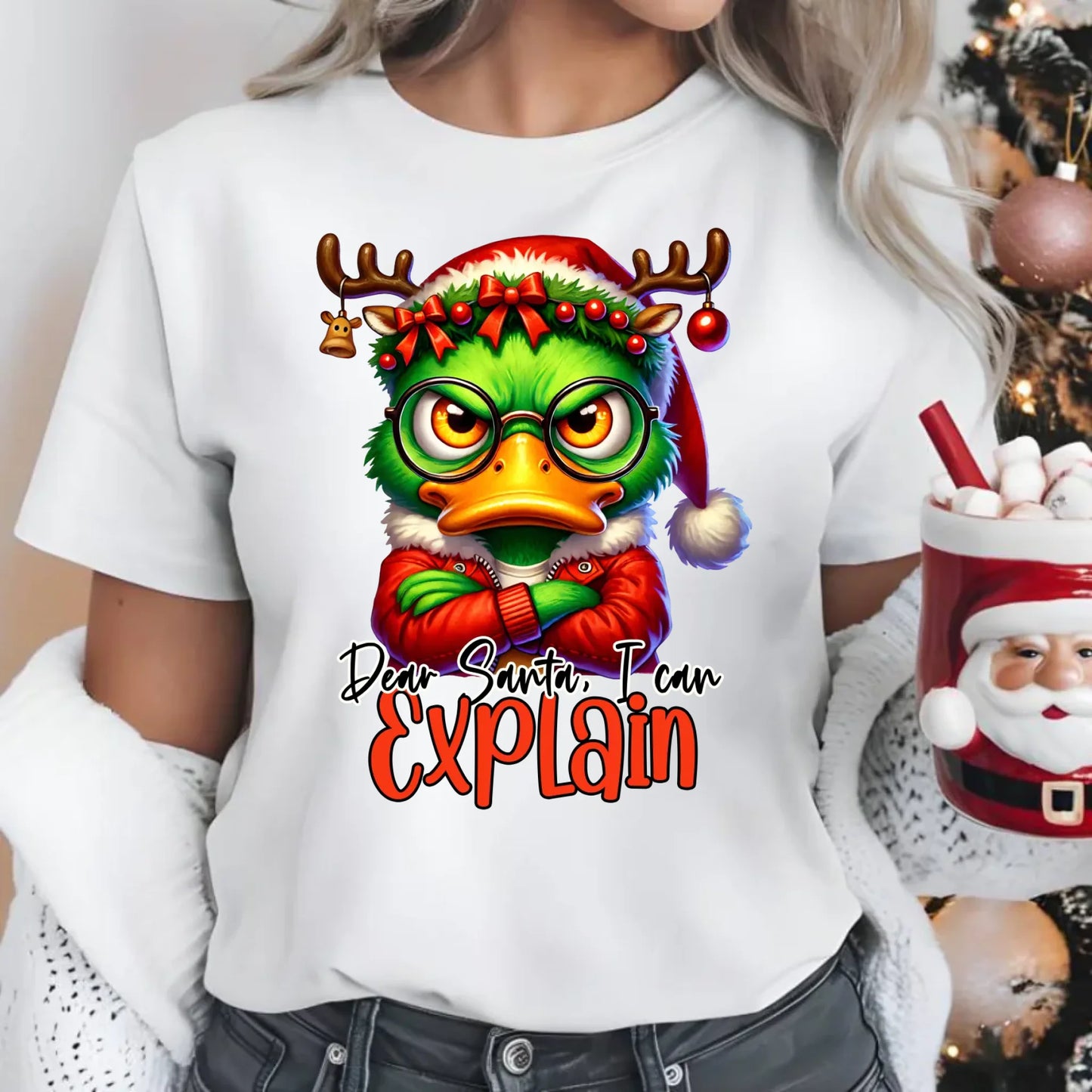 Mogę to wytłumaczyć | Świąteczna koszulka damska BN77 - StoryCups.pl