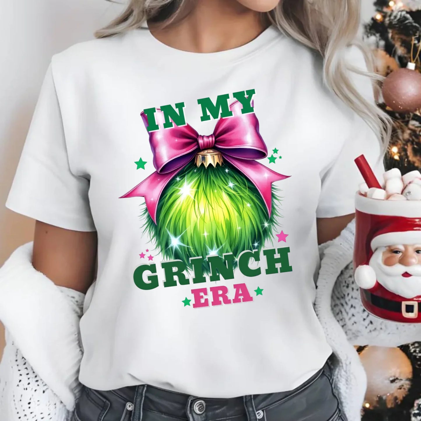 In my Grinch era | Świąteczna koszulka damska BN26 - StoryCups.pl