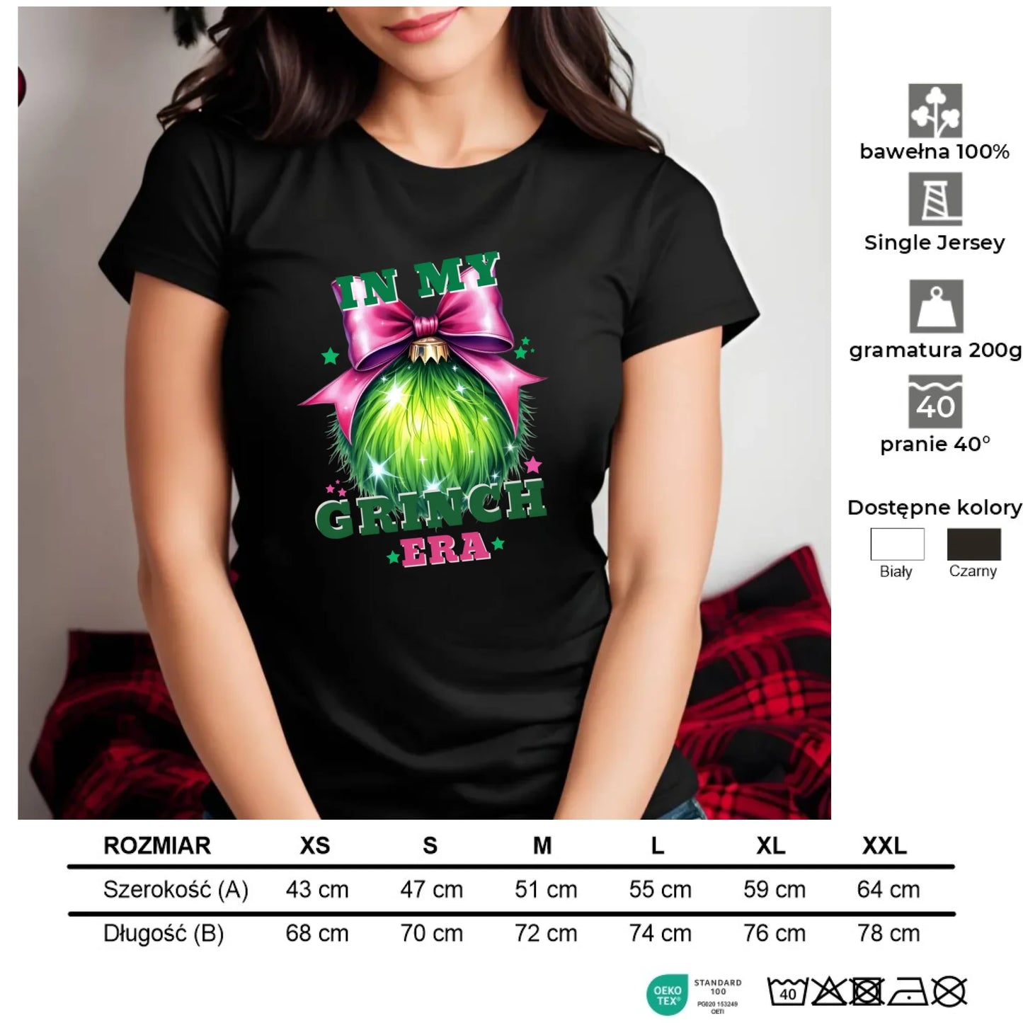 In my Grinch era | Świąteczna koszulka damska BN26 - StoryCups.pl