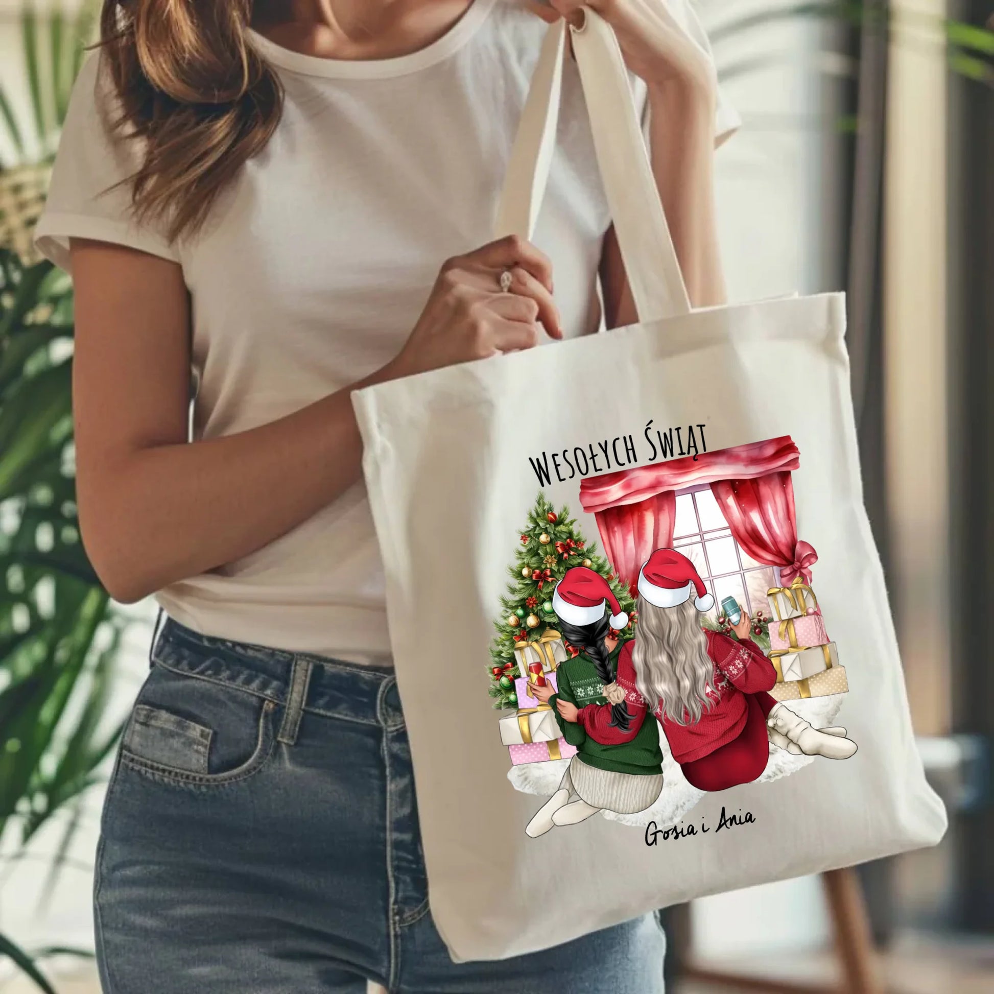 Torba świąteczna - prezent dla przyjaciółki - 2-4 przyjaciółek - personalizowana PR06 - StoryCups.pl