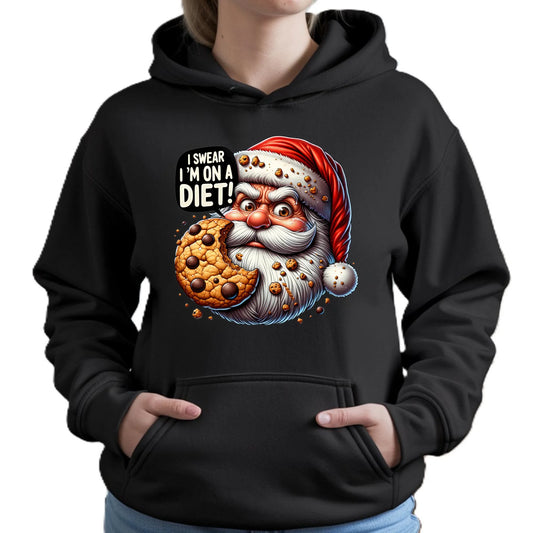 Jestem na diecie | Świąteczna bluza damska z kapturem BN97 - StoryCups.pl