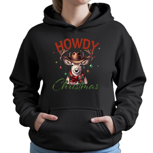 Howdy Christmas | Świąteczna bluza damska z kapturem BN54 - StoryCups.pl
