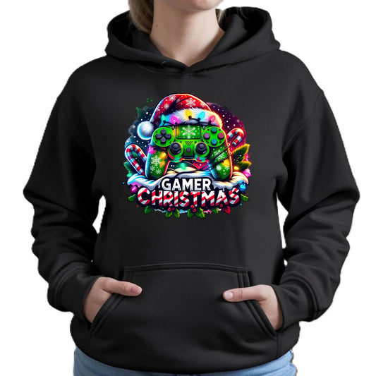 Świąteczny gracz | Bluza damska z kapturem na święta dla gamerki BN22 - StoryCups.pl