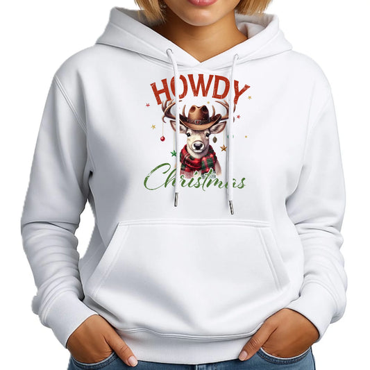 Howdy Christmas | Świąteczna bluza damska z kapturem BN54 - StoryCups.pl