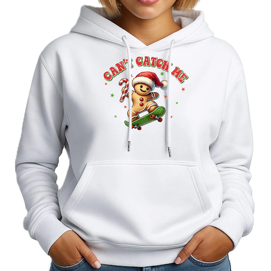 Can't catch me | Świąteczna bluza damska z kapturem BN45 - StoryCups.pl